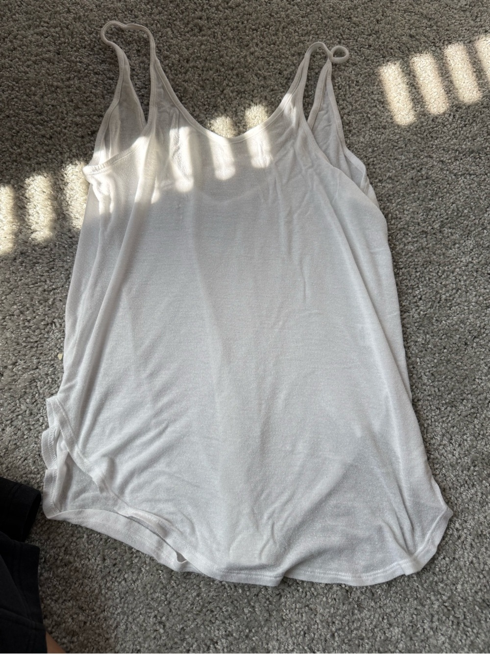 Lightweight Flowy White Women's Tank Top
